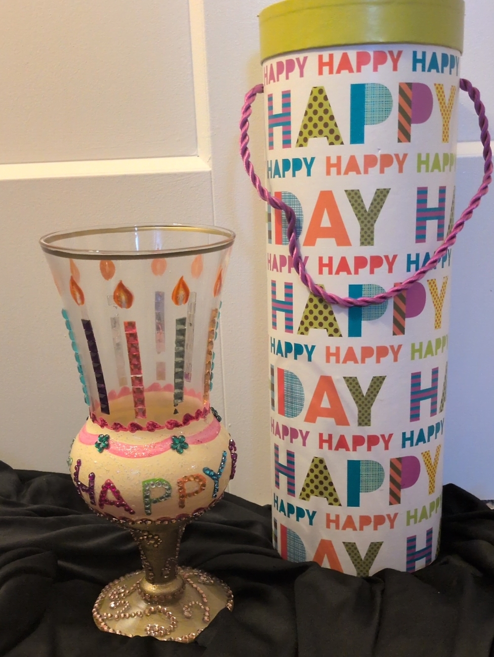 Happy birthday Day Multicolor Decorative Party Goblet by Hallmark